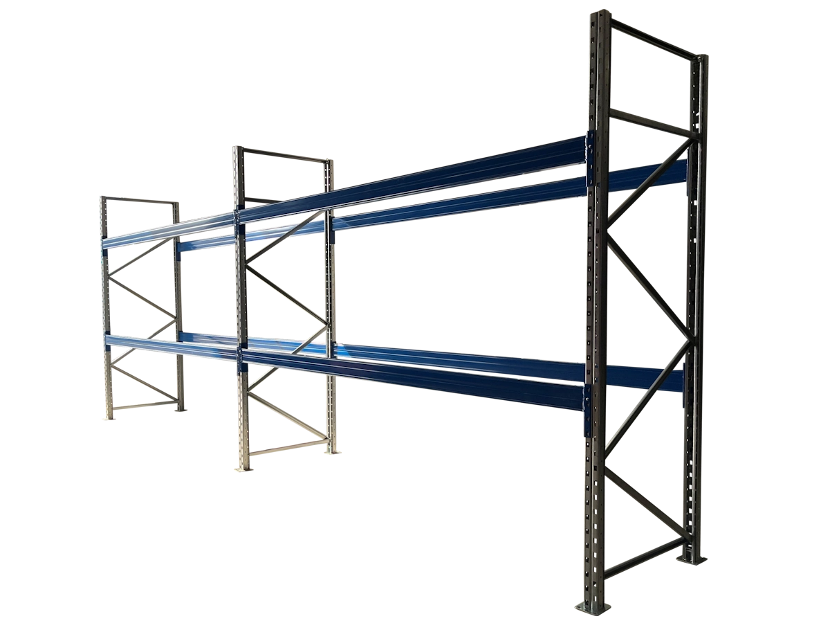 Nimar Palletstelling PC82 Aanbouwsectie H=3000 B=3600 D=1100 2x Niveau 3226kg/niveau - Afbeelding 3