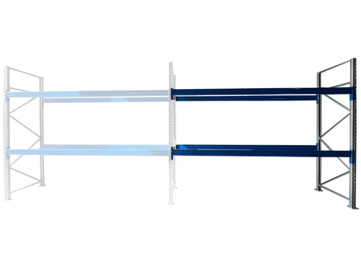 Nimar Palletstelling PC82 Aanbouwsectie H=3000 B=3600 D=1100 2x Niveau 3226kg/niveau