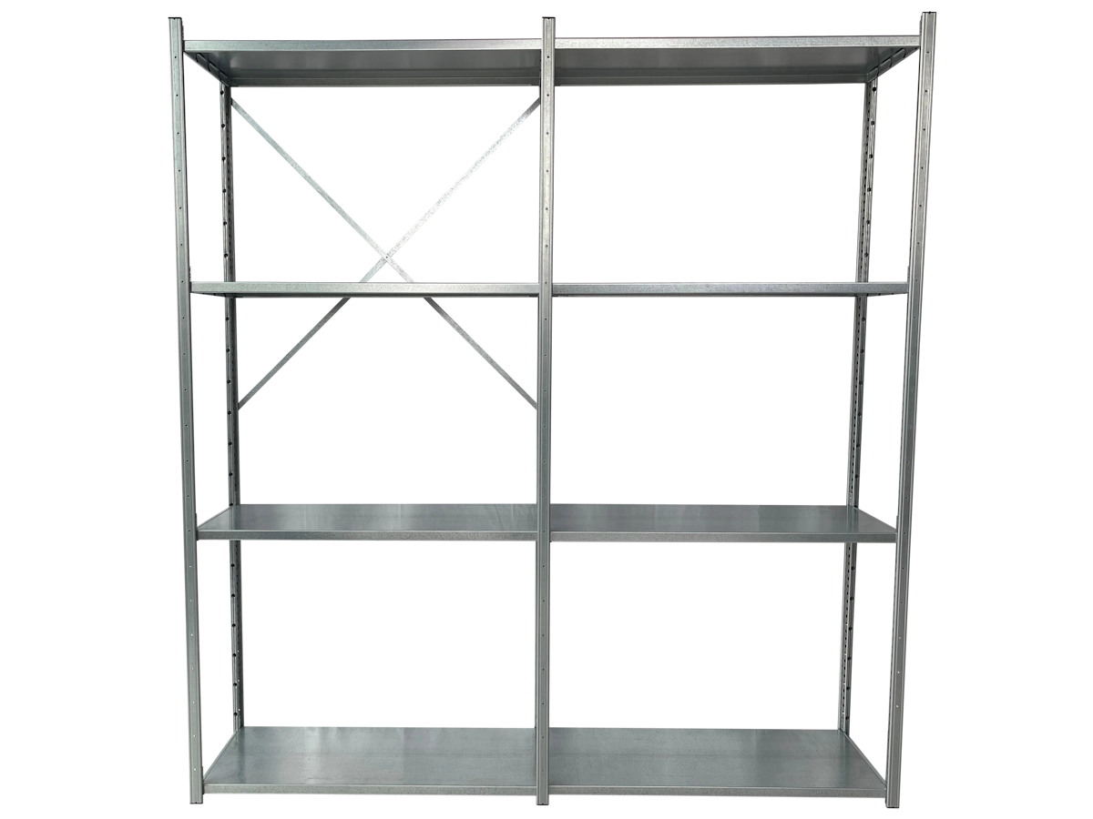 Nimar Rij Legbordstelling PC30 H=2000 B=1000 D=500 4x Niveau 75kg/niveau - Afbeelding 2