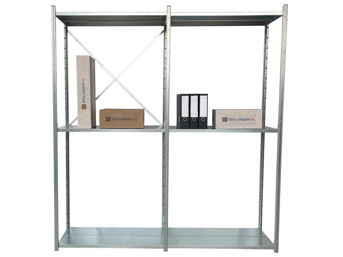 Nimar Rij Legbordstelling PC30 H=2000 B=1000 D=500 3x Niveau 190kg/niveau - Afbeelding 3