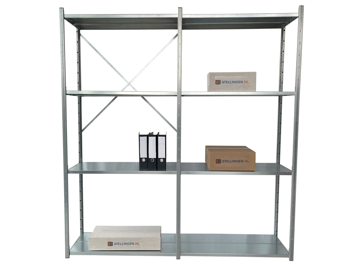 Nimar Rij Legbordstelling PC30 H=2000 B=1000 D=500 4x Niveau 190kg/niveau - Afbeelding 3