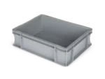Euronorm Magazijnbak Gesloten 400x300x120 15kg Grijs
