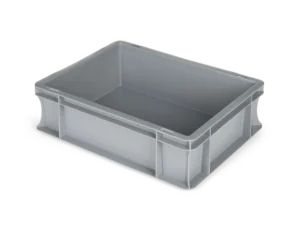 Euronorm Magazijnbak Gesloten 400x300x120 15kg Grijs