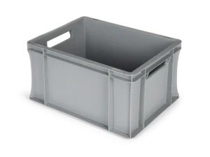 Euronorm Magazijnbak Gesloten 400x300x220 20kg Grijs