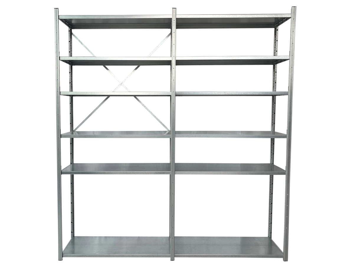 Nimar Rij Legbordstelling PC30 H=2500 B=1000 D=400 6x Niveau 90kg/niveau - Afbeelding 2