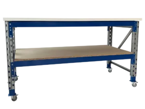 Nimar Werktafel PC82 Verstelbaar Verrijdbaar H=953/1153 B=2000 D=1000