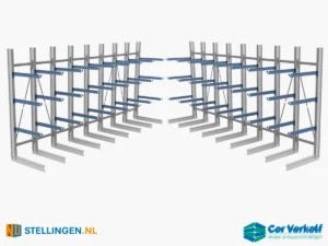 Rijen draagarmstellingen