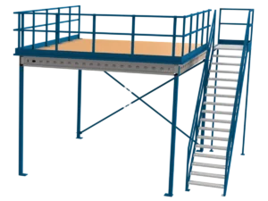 Nimar Entresolvloer H=3400 B=5000 D=5000 350kg/m2