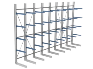 Nimar Rij Draagarmstelling PCBR H=5500 HOH=1200 D=1200 4x Niveau 775kg/draagarm