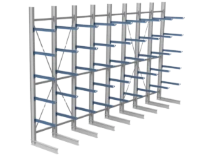 Nimar Rij Draagarmstelling PCBR H=5500 HOH=1200 D=1200 5x Niveau 775kg/draagarm
