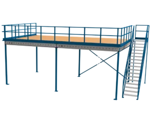 Nimar Entresolvloer H=3400 B=10000 D=5000 350kg/m2